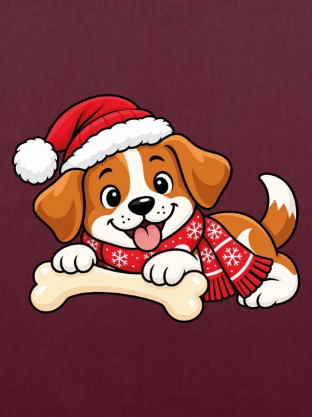 Süßer Weihnachtshund