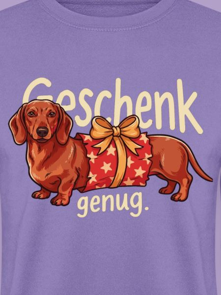 Süßer Dackel als Weihnachtsgeschenk