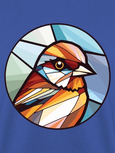 Spatz bunte Aquarell-Tierillustration