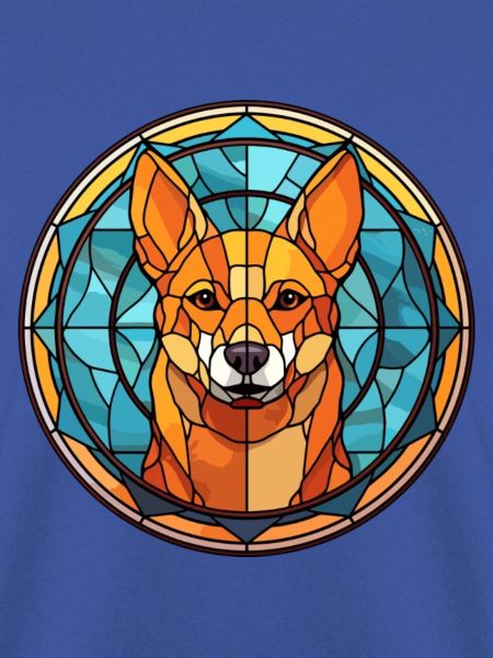 Dingo Hunderasse Buntes Aquarell