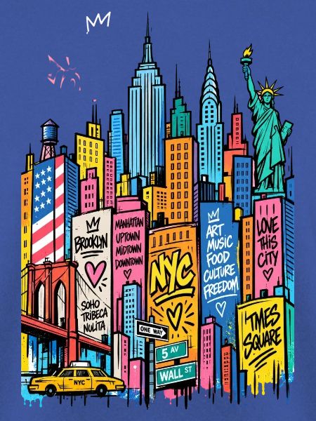 NYC Graffiti-Wolkenkratzer