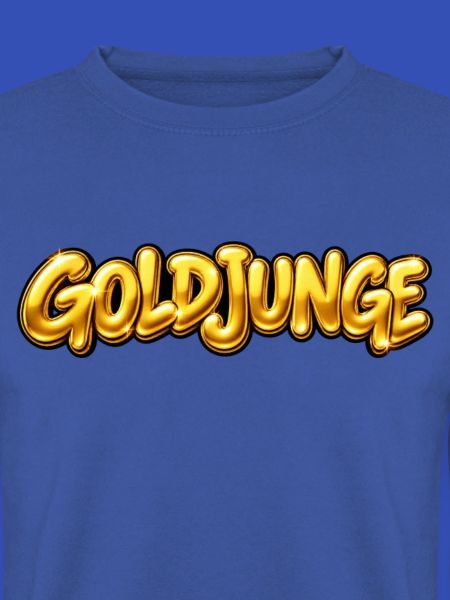 Goldjunge – Goldener Schriftzug – Statement