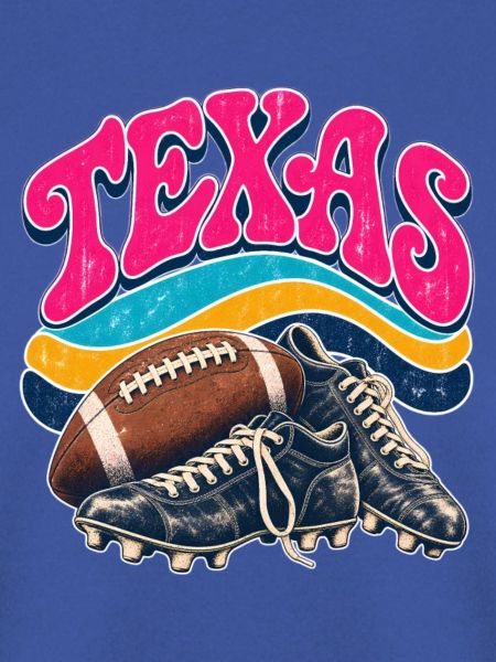 Texas Retro-Fußball & Boots Design