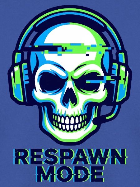 Respawn-Modus – Gamer Skull Badge