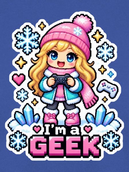 ICH BIN EIN NERD - Kawaii Wintermädchen