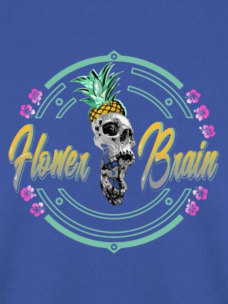 Tropischer Schädel mit Ananas