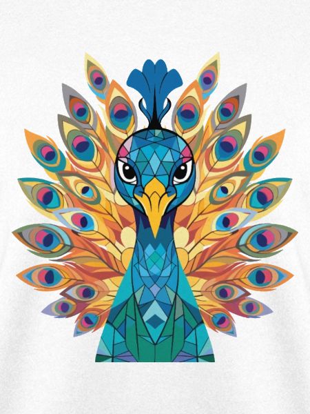 Pfauenbunte Aquarell-Tierillustration