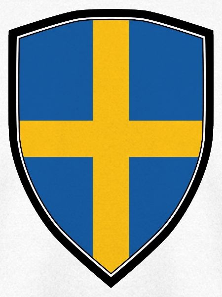 SWEDEN FLAG SHIELD