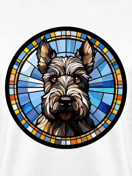 Schottischer Terrier Hunderasse Aquarellglas