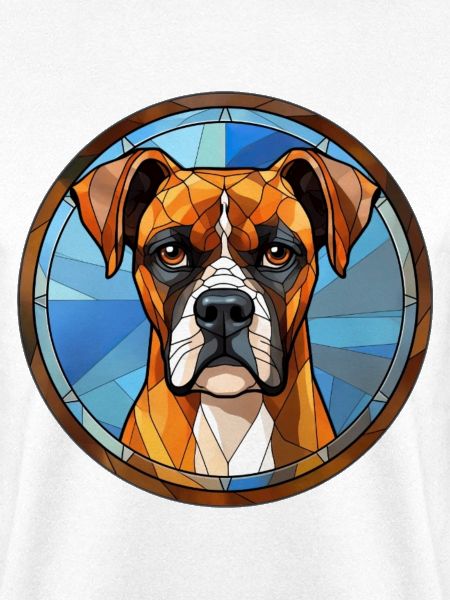 Boxer Hunderasse Aquarellglas