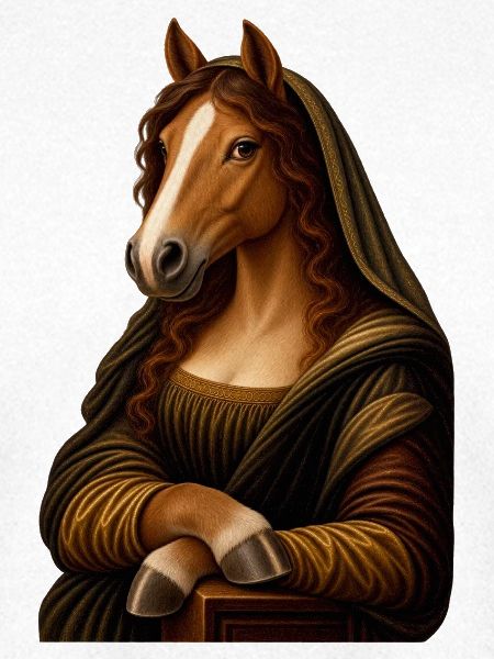 Mona Lisa als Pferd