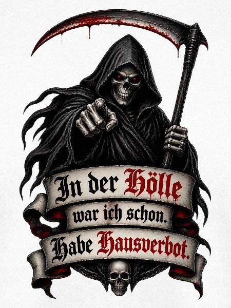 Sensenmann mit Höllen Hausverbot