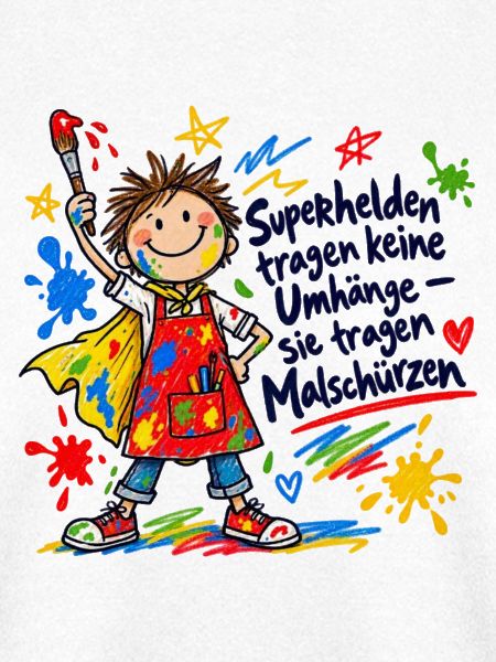 Kunterbunter Malheld – Kindermotiv