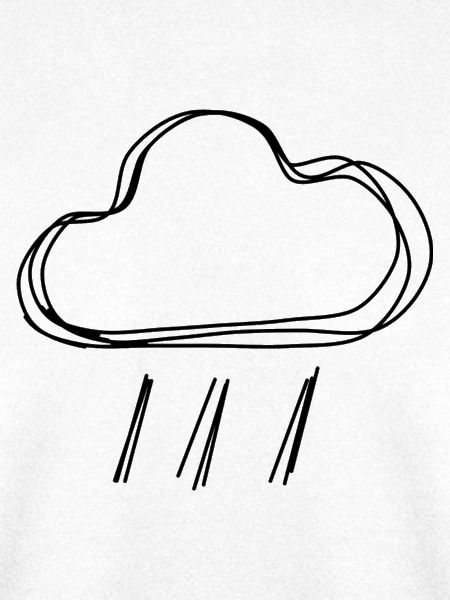 Regenwolke handgezeichnet