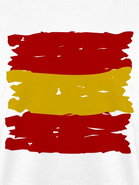 Spanien Flaggenstreifen Pinselkunst