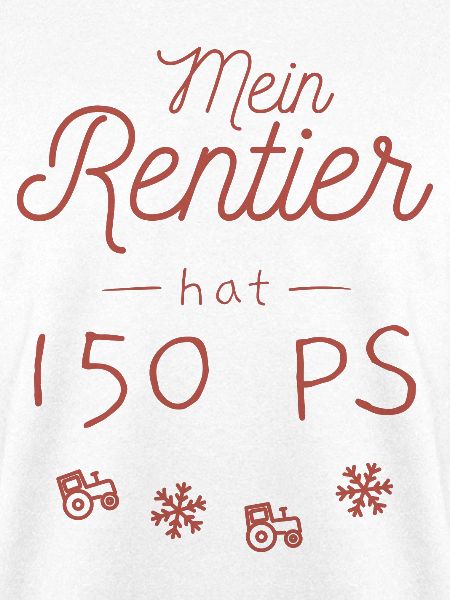 Mein Rentier hat 150 PS