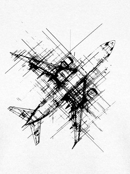 Flugzeug Zeichnung