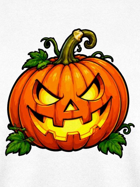 Grimmiger Halloween Kürbis