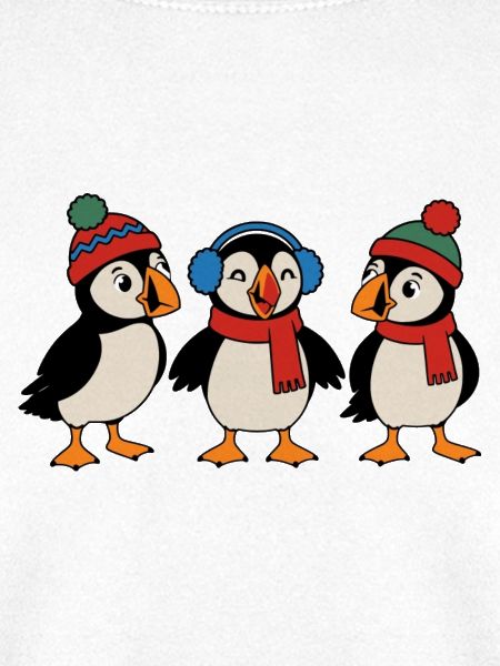 Drei Weihnachts-Papageitaucher – Weihnachten
