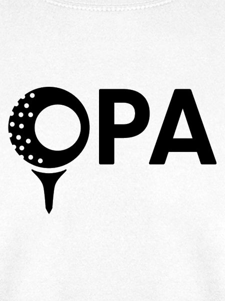 Opa mit Golfball – Schwarz