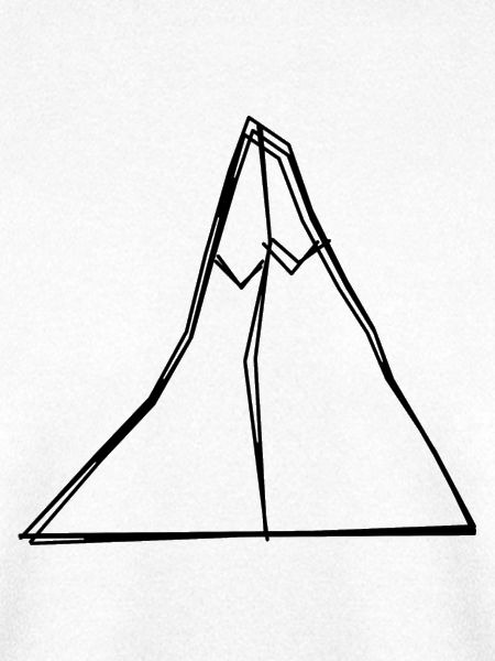 Matterhorn handgezeichnet