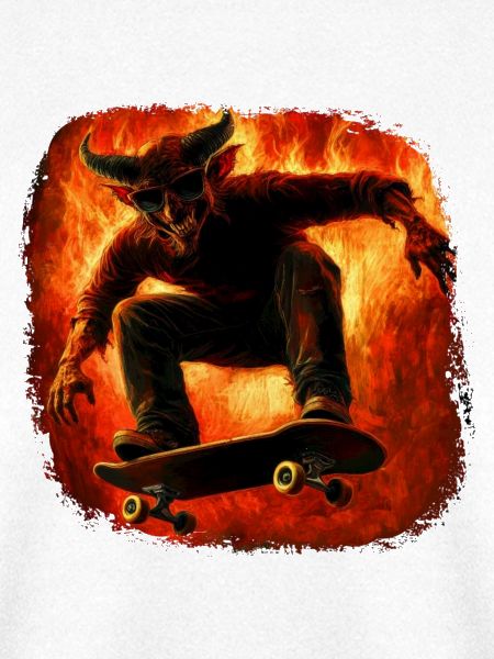 Teufel Skater Hölle Feuer