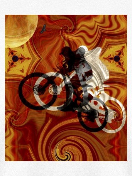 Psychedelisches Fahrrad Kaleidoskop