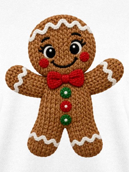 Lebkuchen Weihnachten Häkeloptik süßes Plätzchen