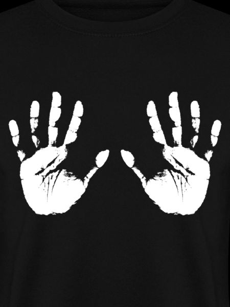 Geteilte Hände Silhouette