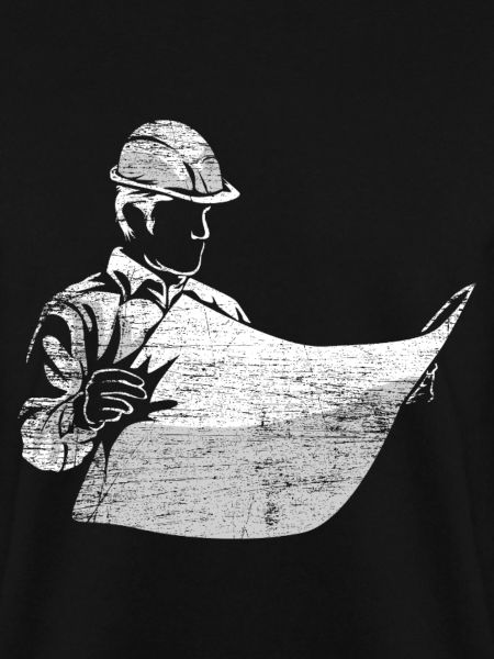 Zuverlässiger Bautechniker Bauplan