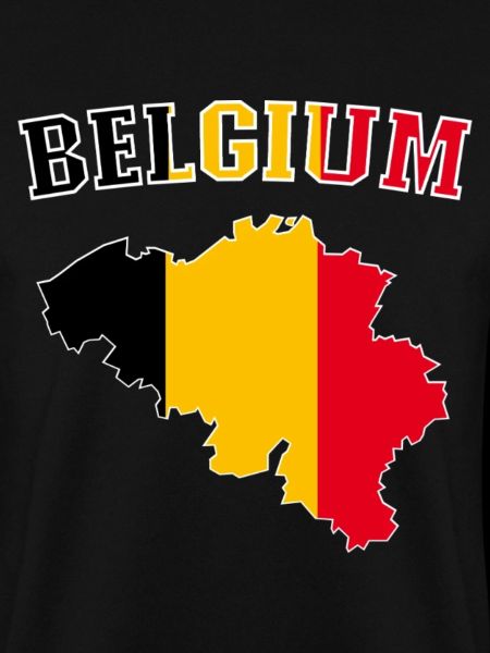 Belgien Flagge Map