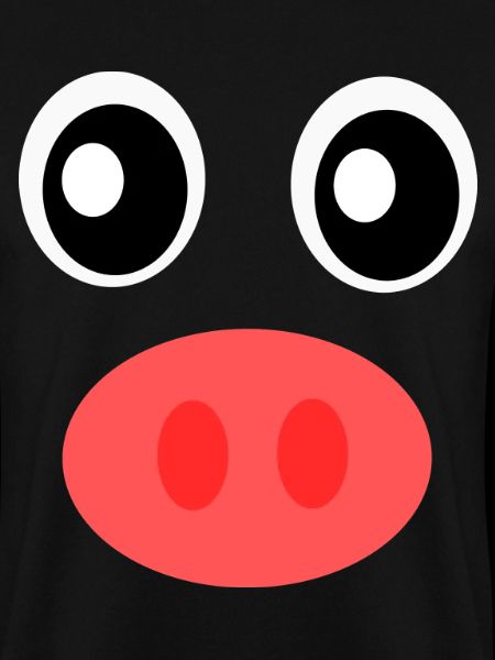Lustiges Schwein Gesicht 