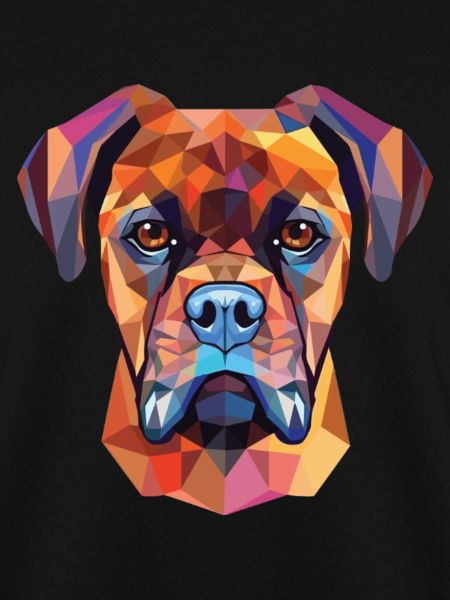 Deutsche Boxerhunderasse Aquarell Illustration