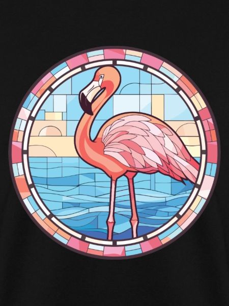 Flamingo Bunte Aquarell-Tierillustration