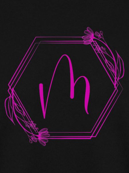 Monogramm M im Hexagonrahmen