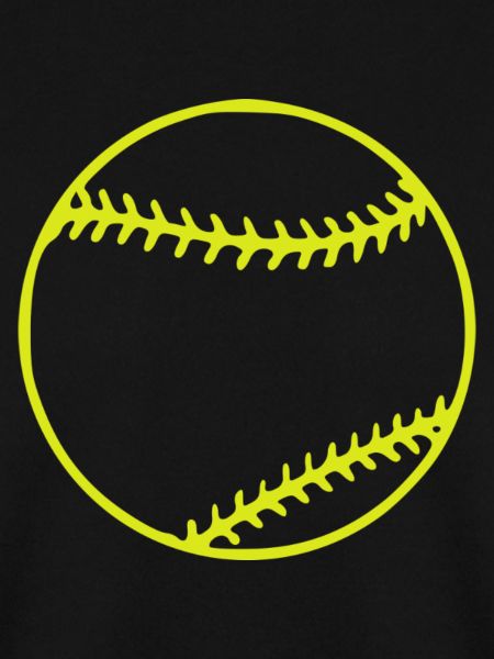 Neon Tennisball Silhouette