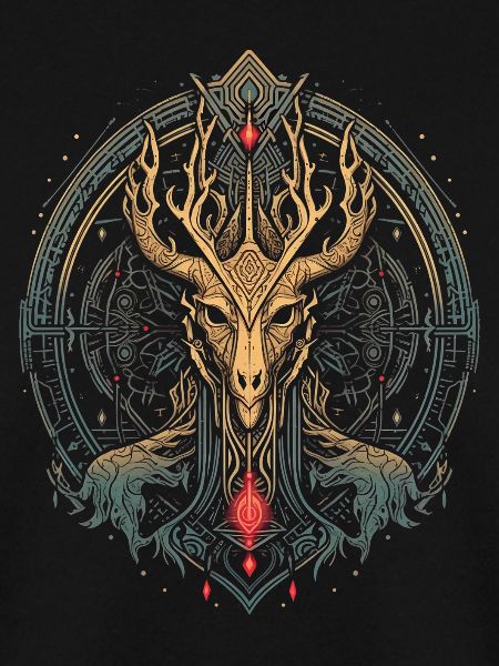 Geweih-Mandala des Waldgeistes
