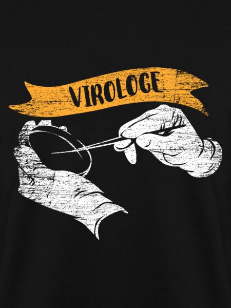 Scharfsinniger Virologe Mikroskop
