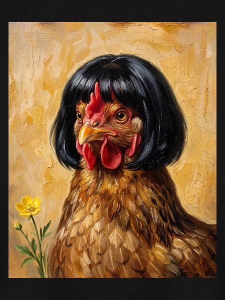 Lustiges Huhn Bob Haarschnitt