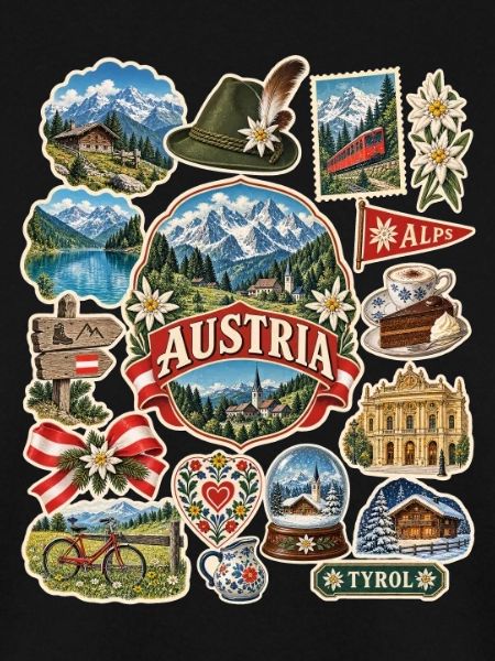 Österreich Reisesticker