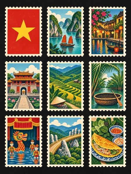 Vietnam Briefmarken