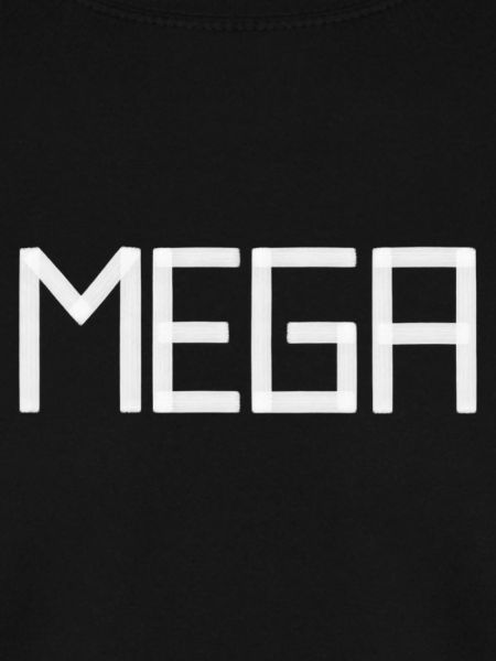 MEGA in Pinselstruktur