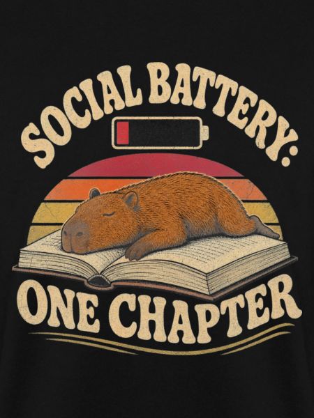 Capybara Bücherwurm Introvertiert