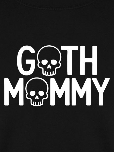 Goth-Mommy-Schädel-Typografie