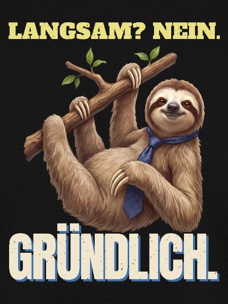 Faultier - Langsam? Nein. Gründlich.