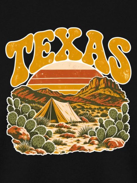 Texas Wüstensonnenuntergang Retro