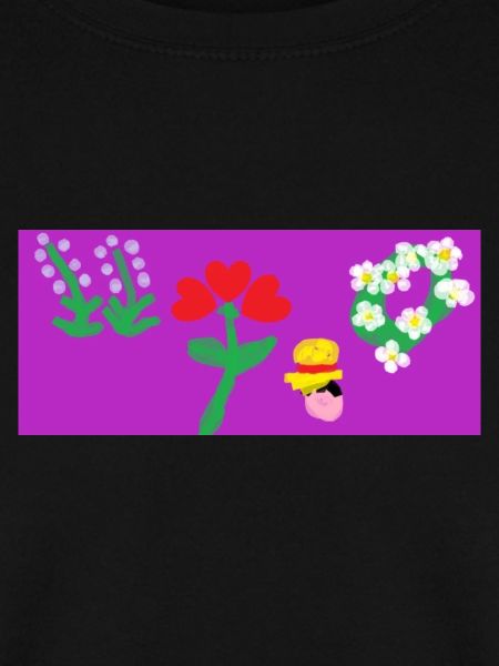 Blumen mit Kritzeleien platzen