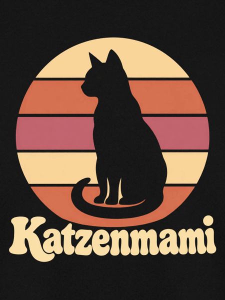 Katzenmami – Katze vor Retro-Sonne