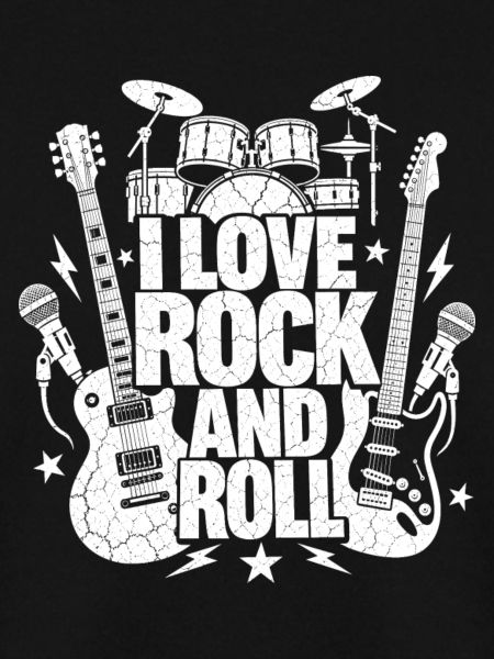 Ich liebe Rock'n'Roll-Musikband Retro