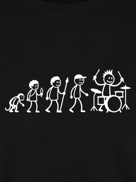  Evolution Drummer Strichmänchen Schlagzeug